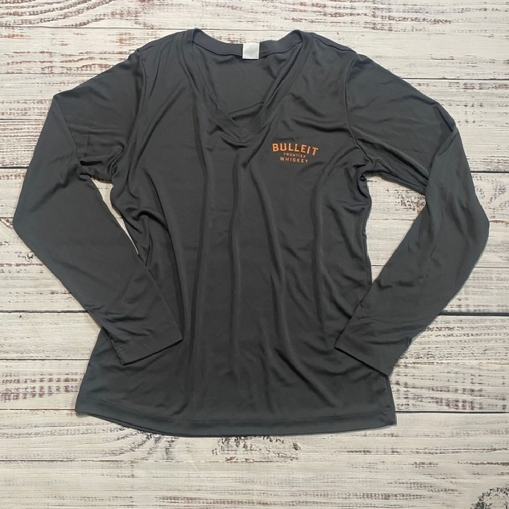 Bulleit whiskey v-neck long sleeve